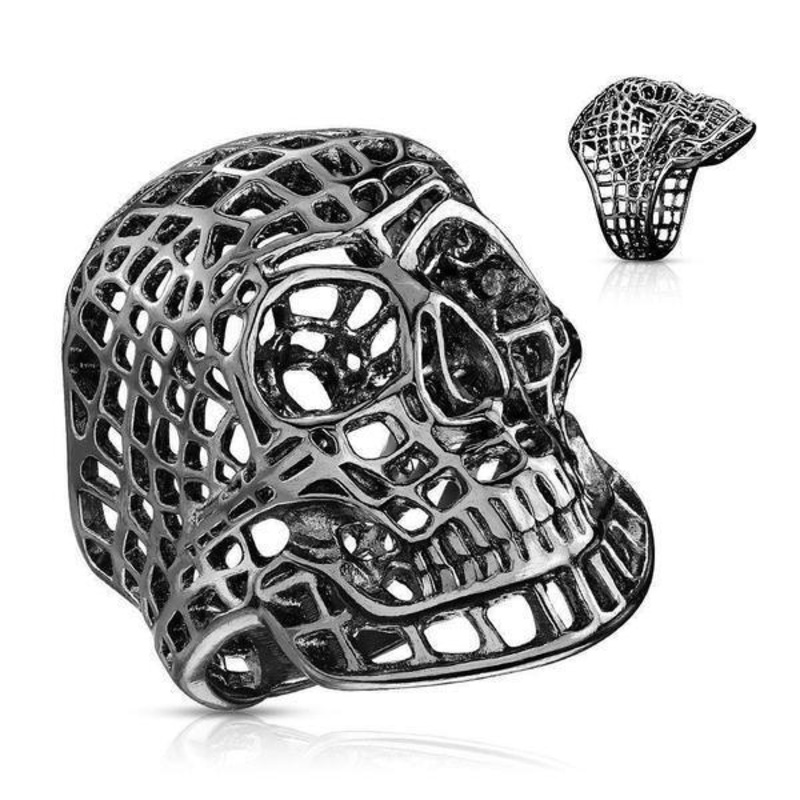 Mesh Skull Ring Size 9 (59.5mm)