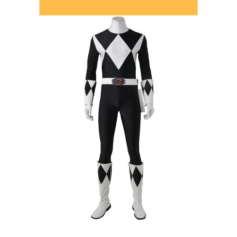 Mighty Morphin Power Rangers Black Ranger Cosplay Costume