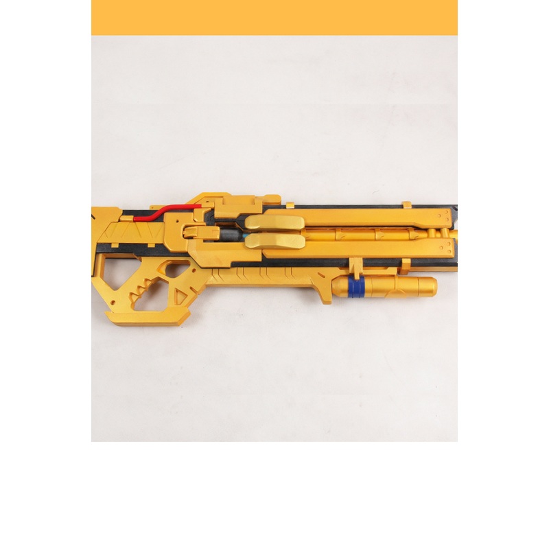 Overwatch Soldier 76 Heavy Pulse Rifle Gold Cosplay Prop