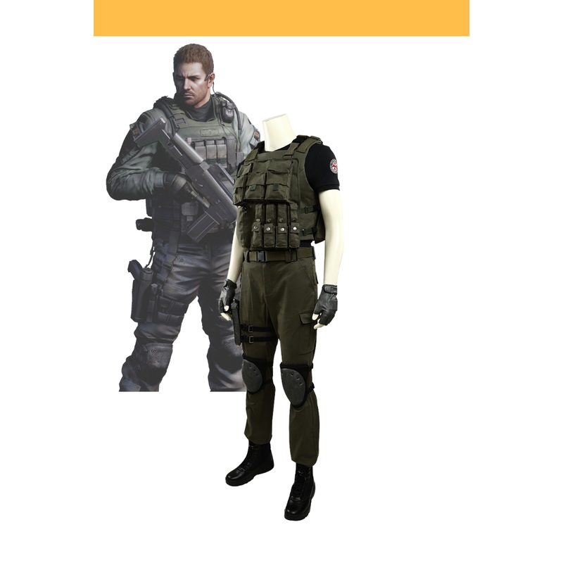 Resident Evil Chris Redfield Cosplay Costume