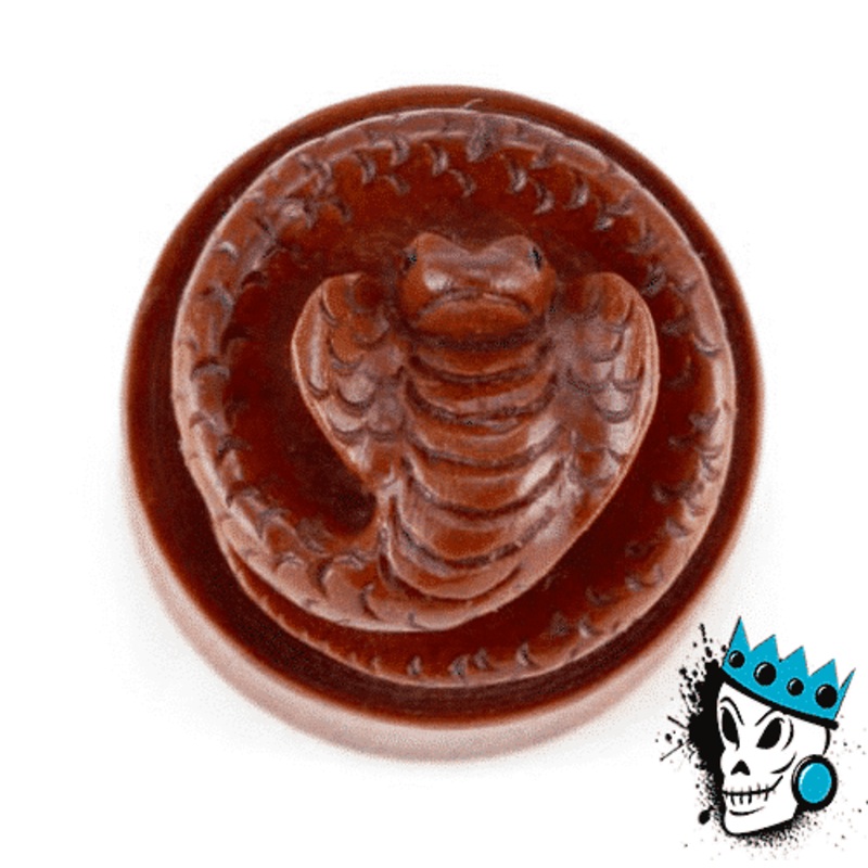 Wooden Cobra Plugs (9/16 inch- 15/16 inch) 9/16 inch
