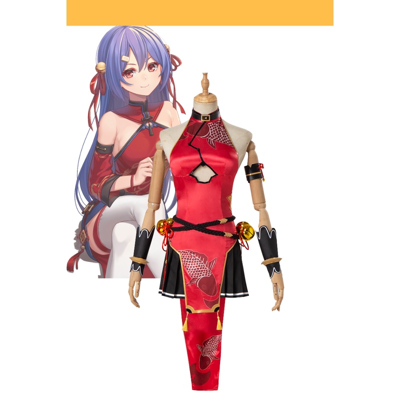 Bilibili Mascot 22 Girl Qipao Dress Cosplay Costume