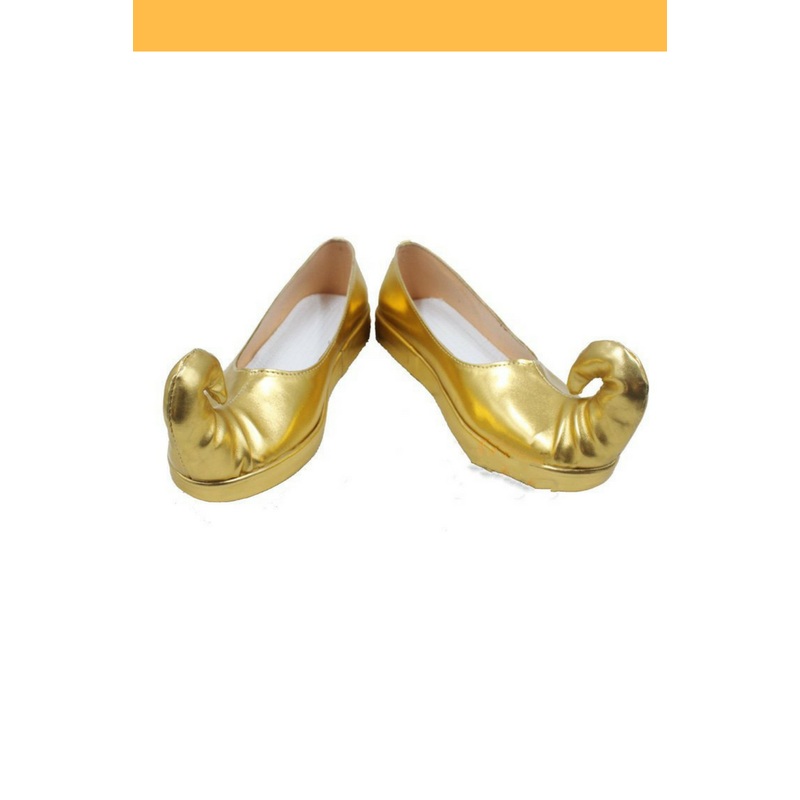 Princess Jasmine Aladdin Gold Cosplay Shoes