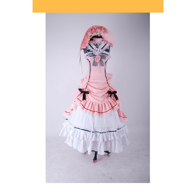 Black Butler Kuroshitsuji Ciel Satin Pink Cosplay Costume