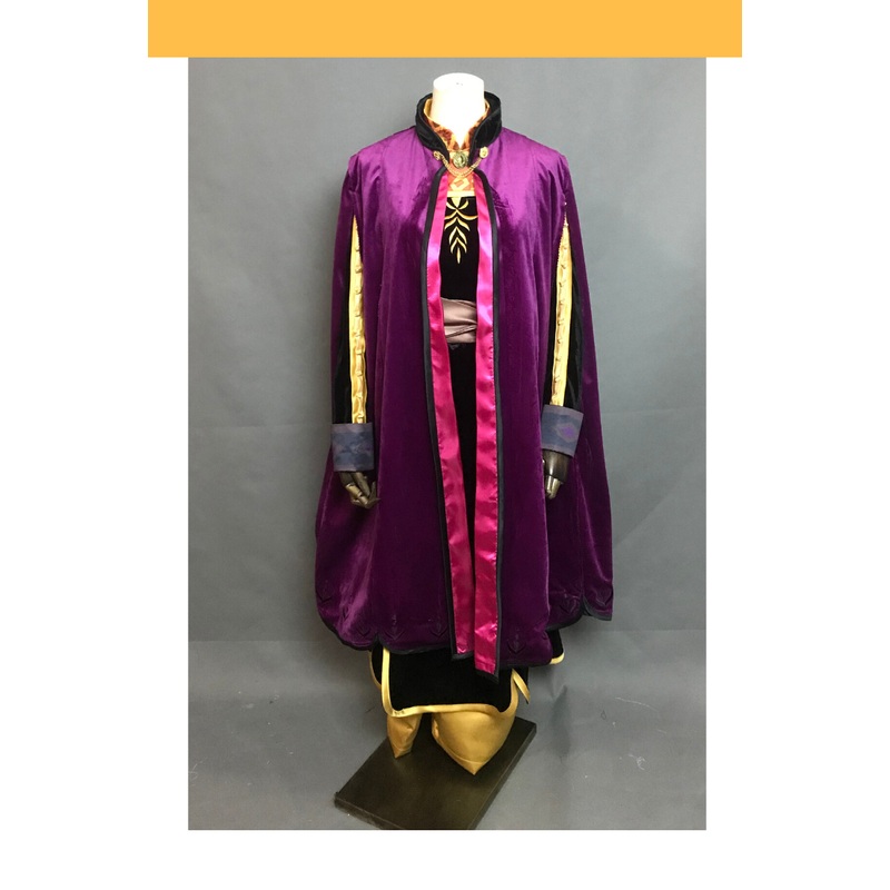 Frozen 2 Anna Embroidered Travel Cosplay Costume