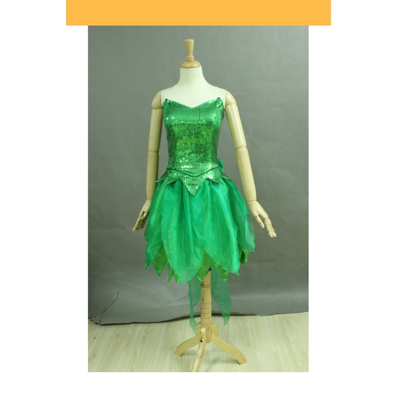 Tinkerbell Classic Sequin Fabric Cosplay Costume