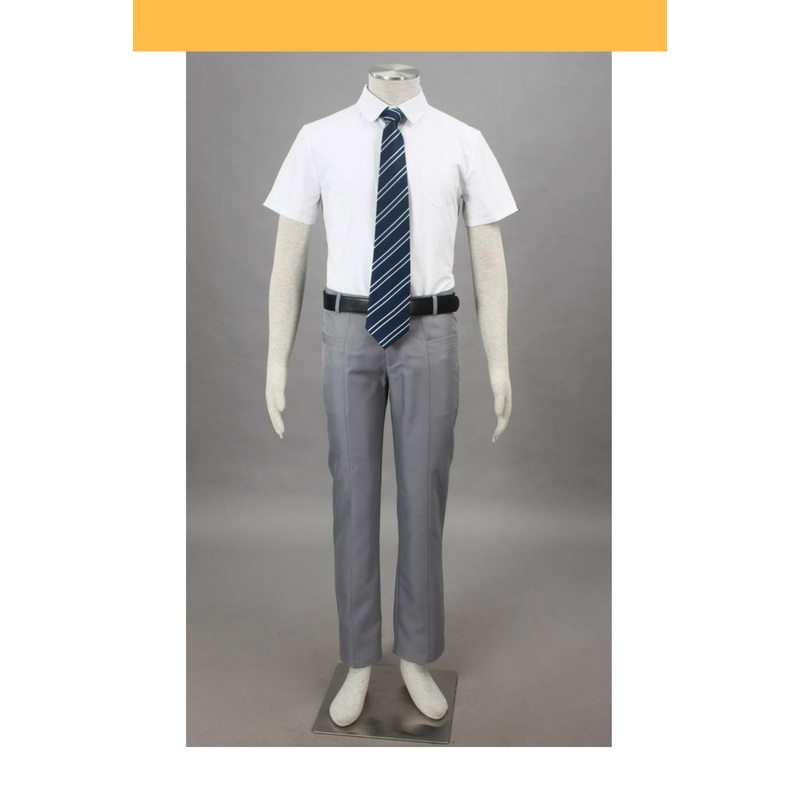 Bleach Karakura High School Male Summer Cosplay Costume