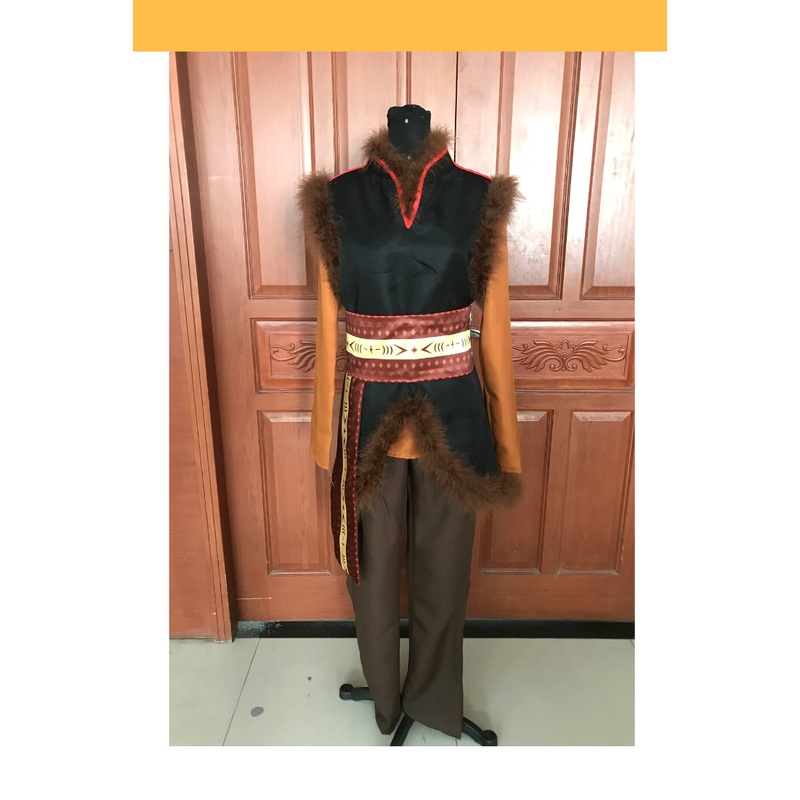 Frozen 2 Kristoff In Matte Satin Fabric Cosplay Costume