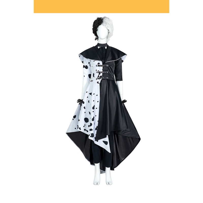 Cruella 2021 Live Action Movie 101 Dalmatian’s Cosplay Costume
