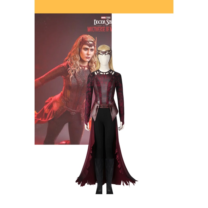 Dark Scarlet Witch Doctor Strange in the Multiverse of Madness Cosplay Costume