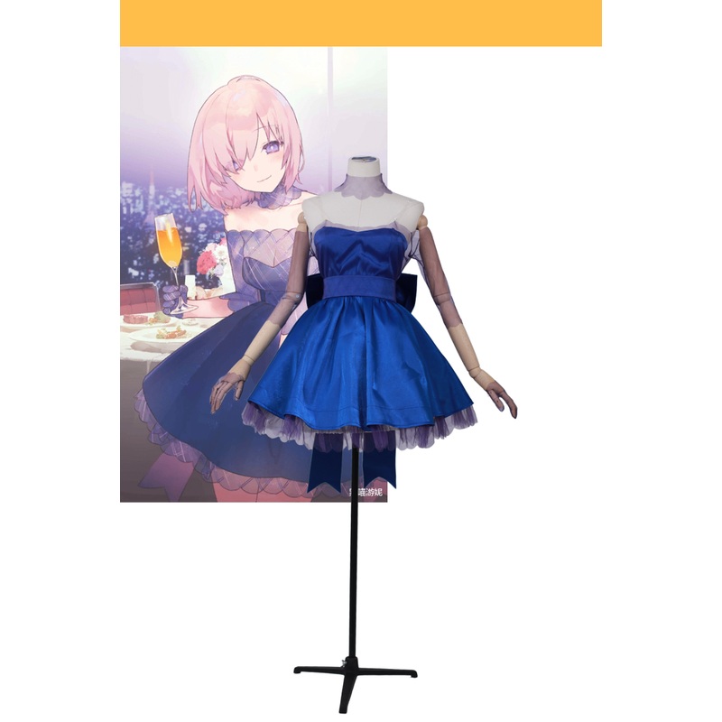 Fate Grand Order Mash Kyrielight Evening Dress Cosplay Costume