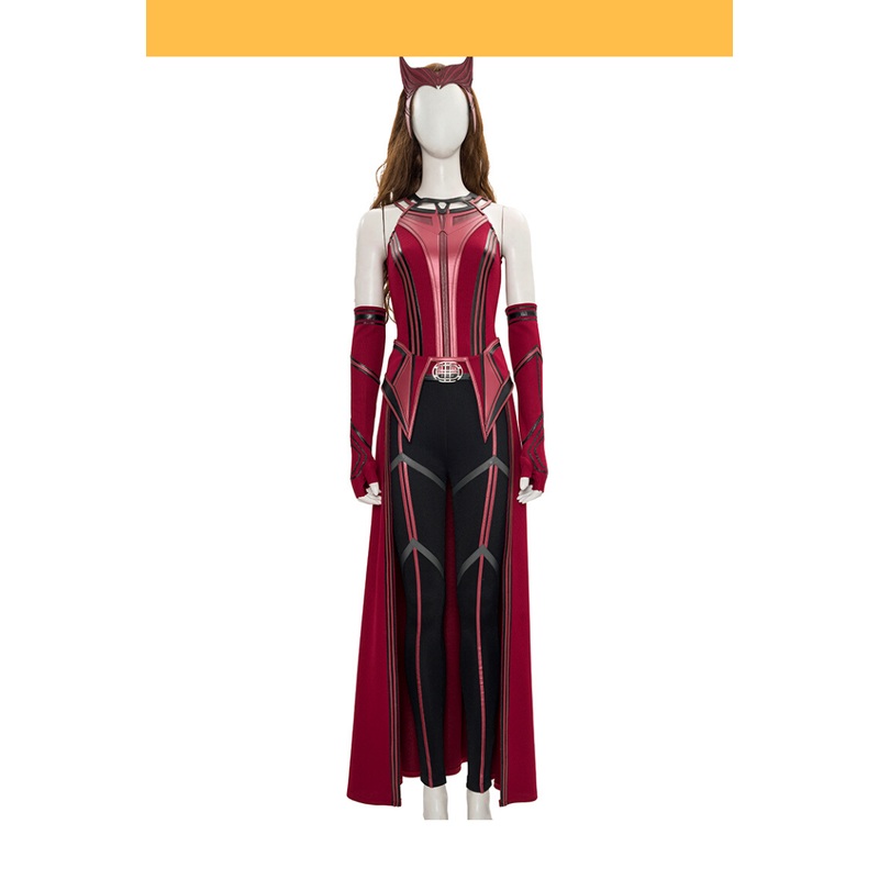 Scarlet Witch Finale Version In Bright Red Wanda And Vision TV Series Cosplay Costume