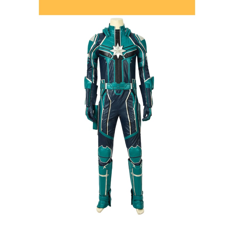 Yon Rogg Star Force Captain Marvel PU Leather Cosplay Costume