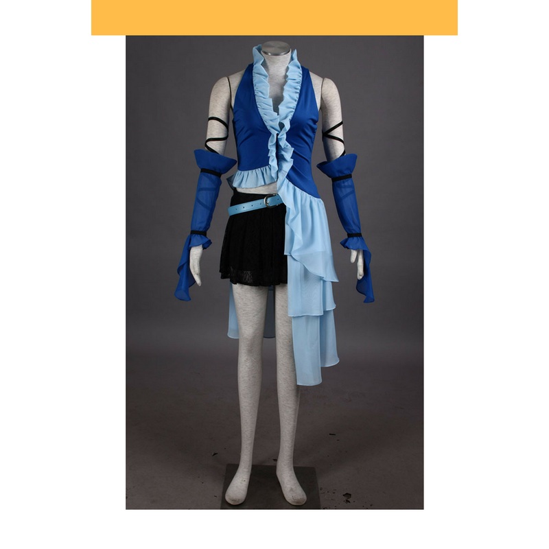 Final Fantasy X-2 FF10-2 Yuna Songstress Cosplay Costume