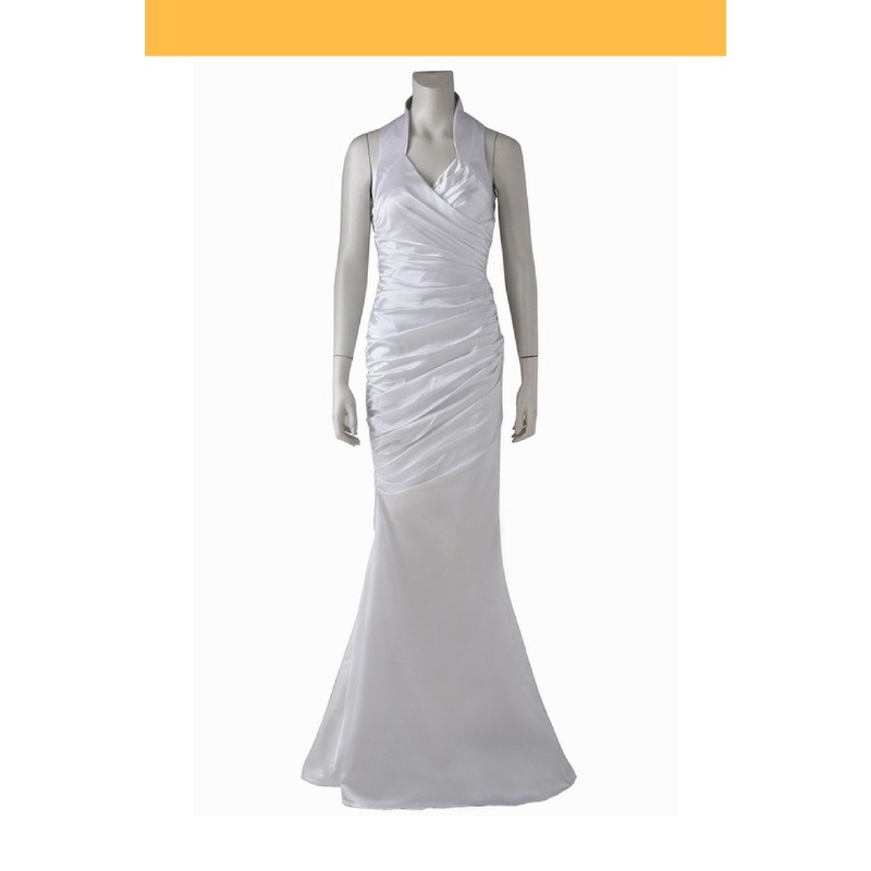 Final Fantasy XV FF15 Lunafreya Nox Fleuret Satin Version Cosplay Costume