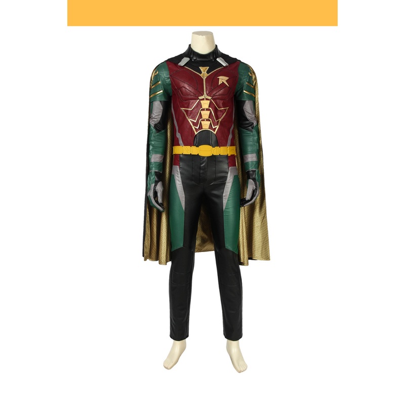Titan Robin Metallic PU Leather Cosplay Costume