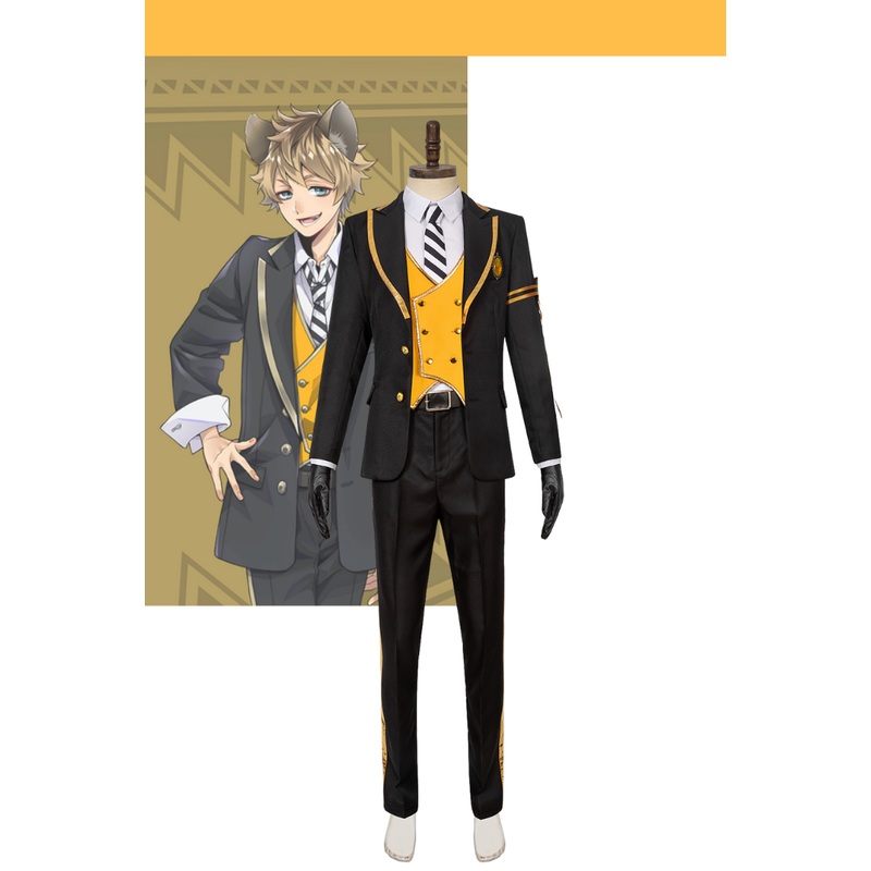 Twisted Wonderland Heartslabyul School Uniform Yellow Ver Cosplay Costume