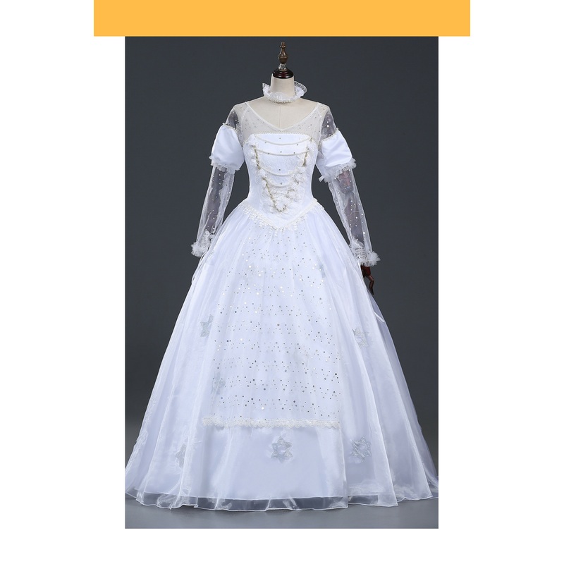 White Queen Alice in the Wonderland Cosplay Costume