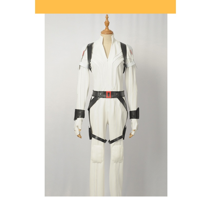 Black Widow White Custom Textured Cosplay Costume