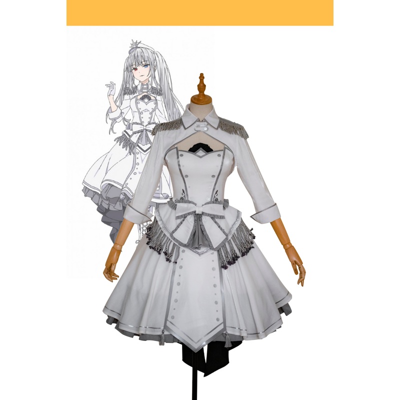 Date A Live White Queen Cosplay Costume