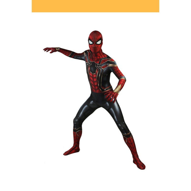 Spiderman Infinity War Metallic Cosplay Costume