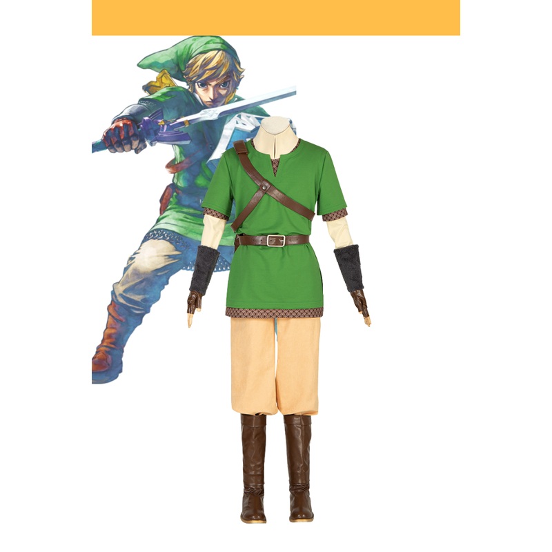 Zelda Skyward Sword Link Cosplay Costume
