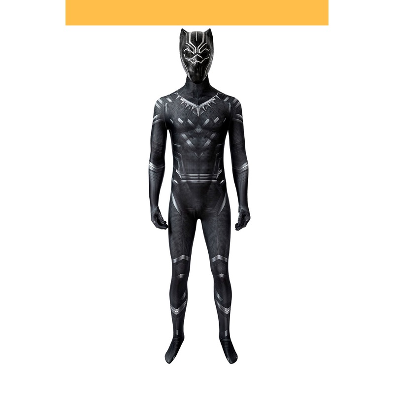 Black Panther Civil War Version Digital Printed Cosplay Costume