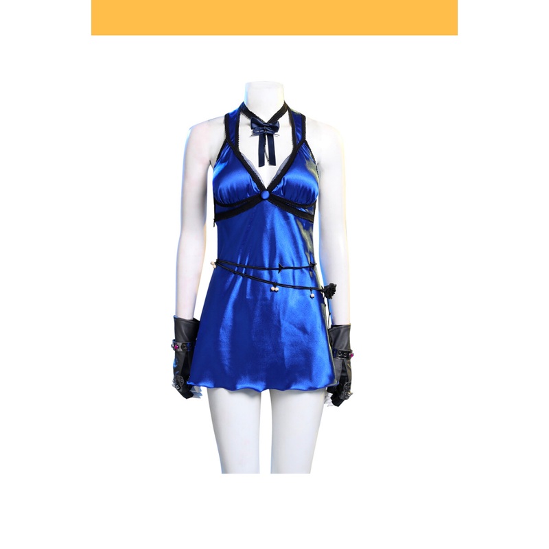 Final Fantasy VII Remake FF7 Remake Tifa HoneyBee Blue Dress Cosplay Costume