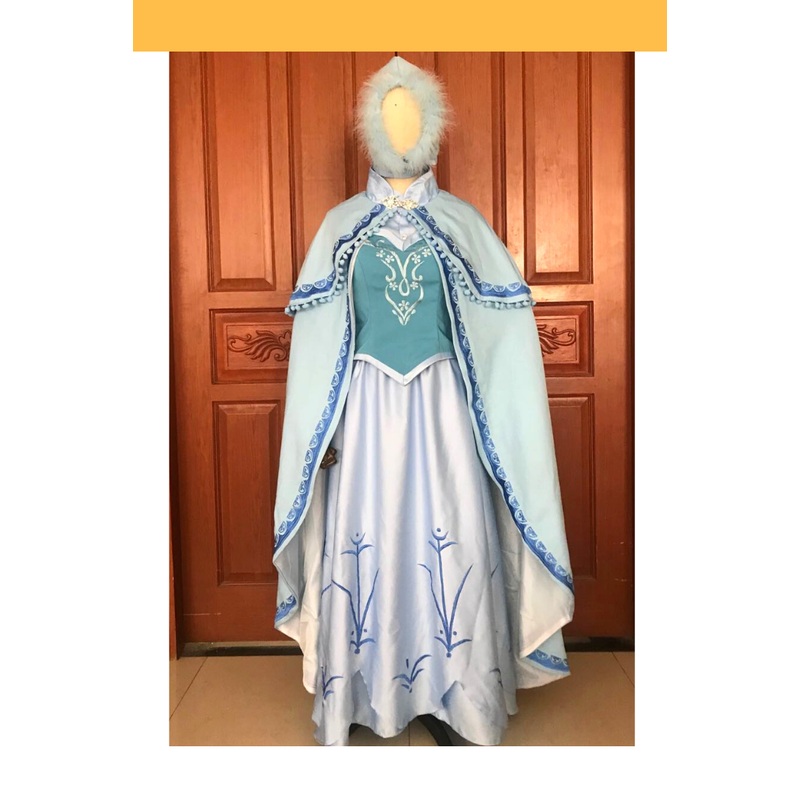 Frozen 1 Anna In Ice Form Cosplay Costume