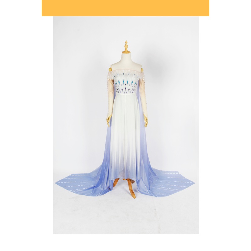 Frozen 2 Elsa Show Yourself Gradient Chiffon Cosplay Costume
