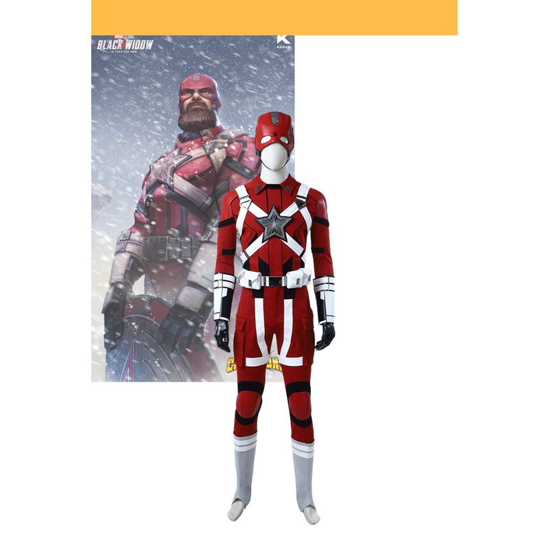 Red Guardian Black Widow Movie Version Cosplay Costume