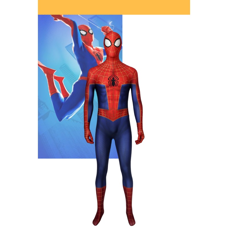 Spiderman Peter Parker Into The Spider-Verse Cosplay Costume