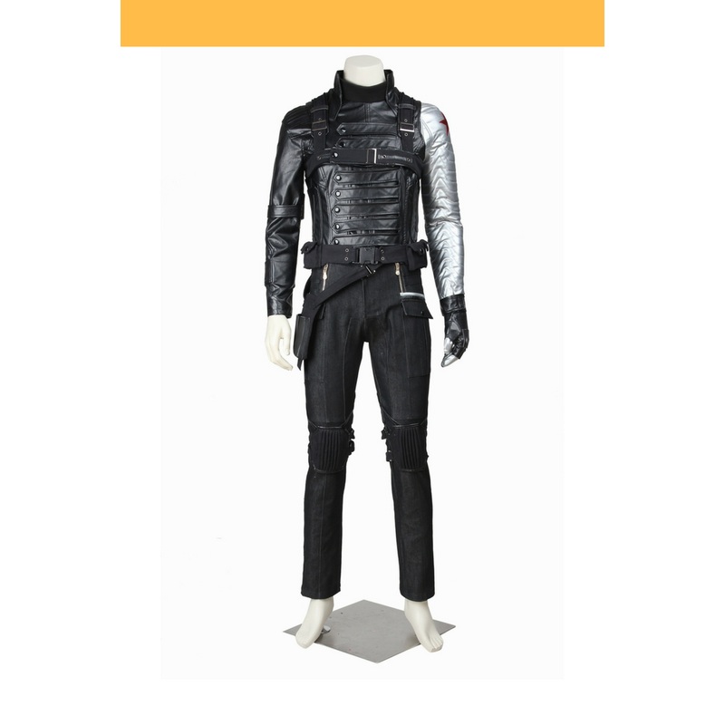 Winter Soldier PU Leather Cosplay Costume