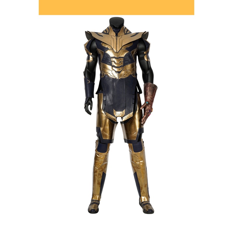 Thanos Infinity War Metallic PU Leather Cosplay Costume