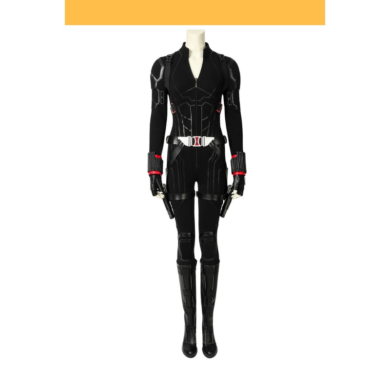 Black Widow Avengers Endgame PU Leather Cosplay Costume