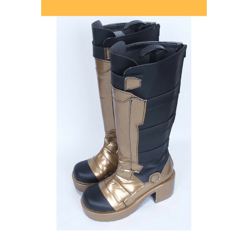 Overwatch Soldier 76 Golden Cosplay Shoes