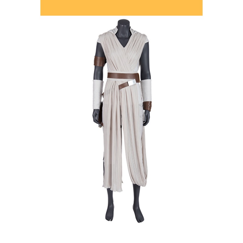 Star Wars The Rise of Skywalker Rey Beige Option Cosplay Costume