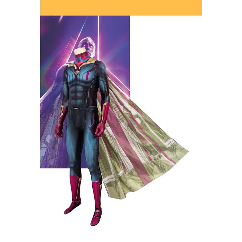 Vision Infinity War Digital Printed Cosplay Costume