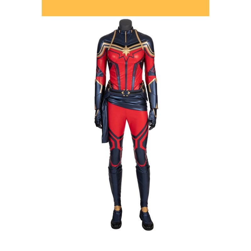 Captain Marvel Infinity War PU Leather Cosplay Costume