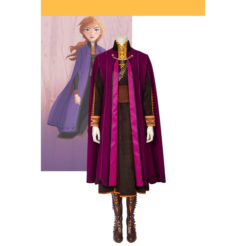 Frozen 2 Anna Cosplay Costume