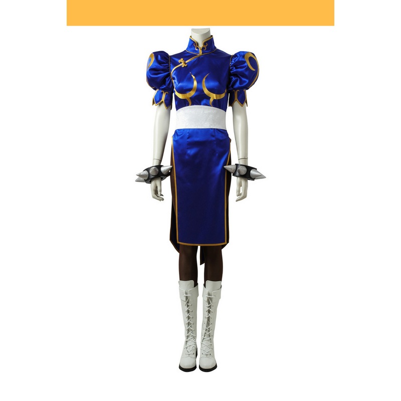 Street Fighter Chun Li Navy Blue Cosplay Costume