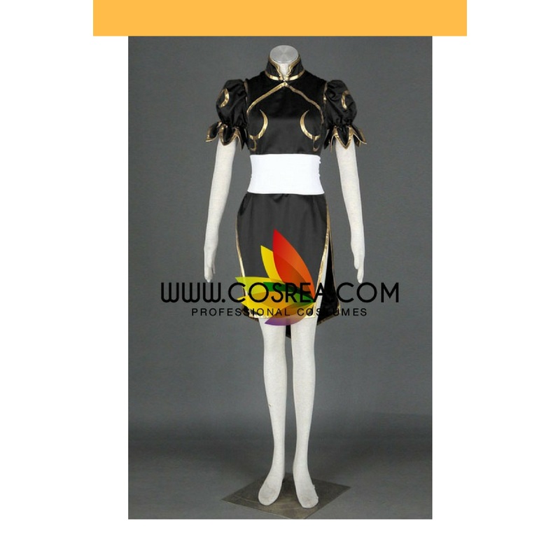 Street Fighter Chun Li Black Cosplay Costume
