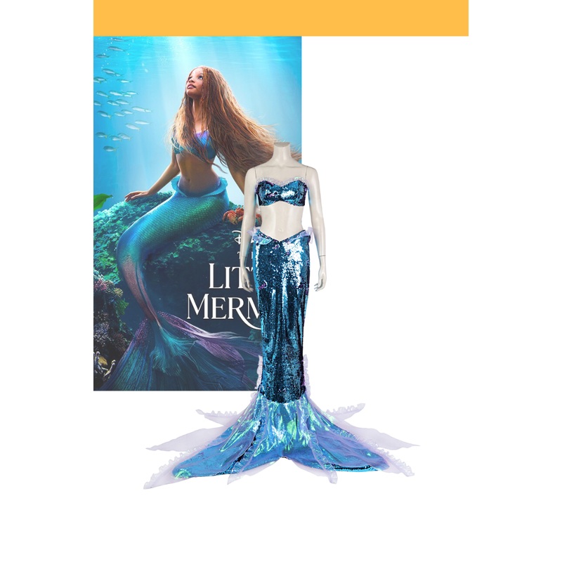 Ariel Mermaid Dress Little Mermaid 2023 Cosplay Costume
