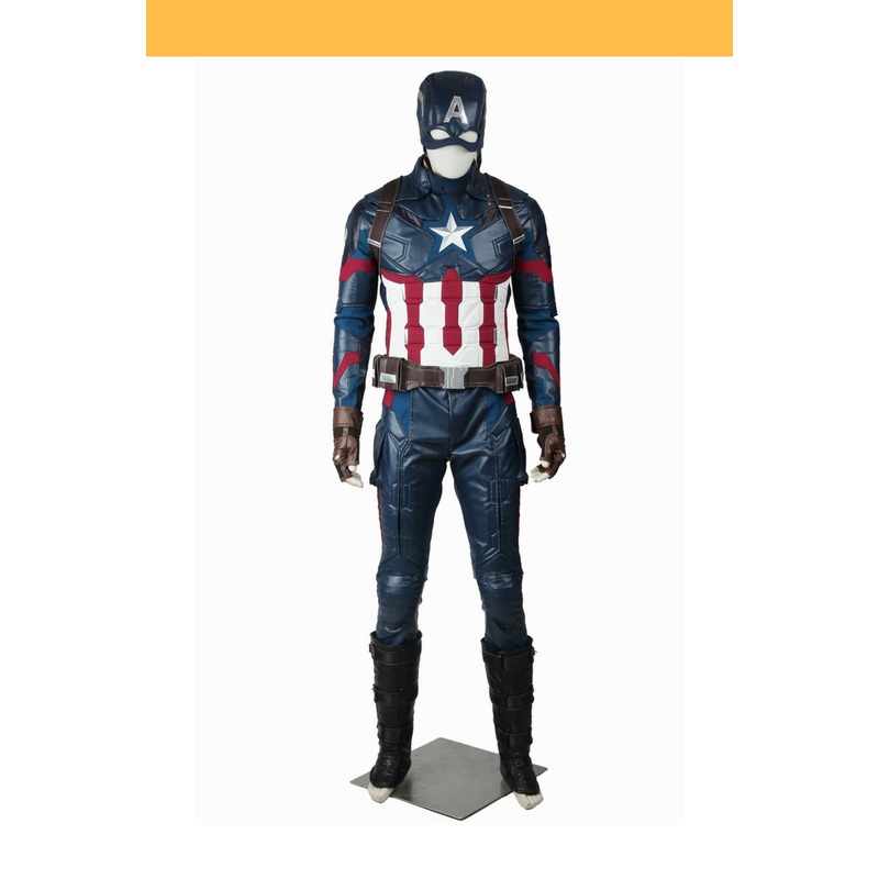 Captain America Civil War PU Leather Cosplay Costume