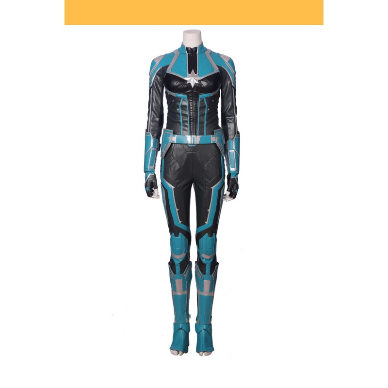Captain Marvel Star Force PU Leather Cosplay Costume