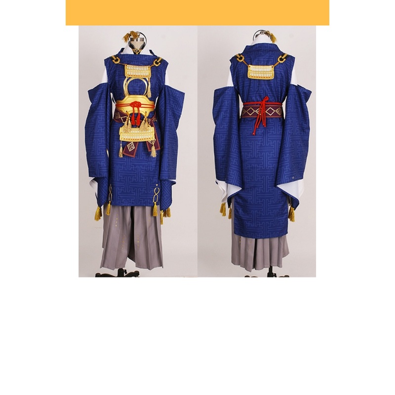 Touken Ranbu Online Mikazuki Munechika Brocade Blue Cosplay Costume