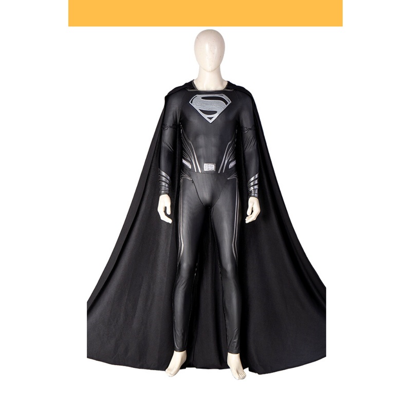 Zack Snyder’s Justice League Black Superman Suit Cosplay Costume