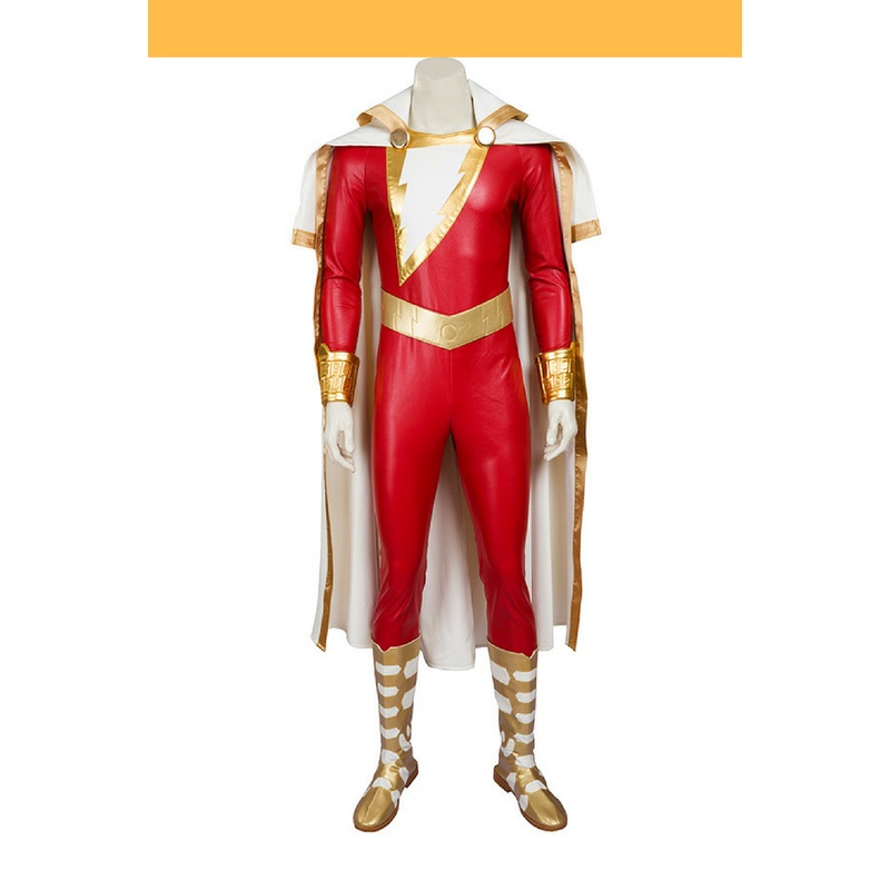 Shazam Comic Appearance PU Leather Cosplay Costume
