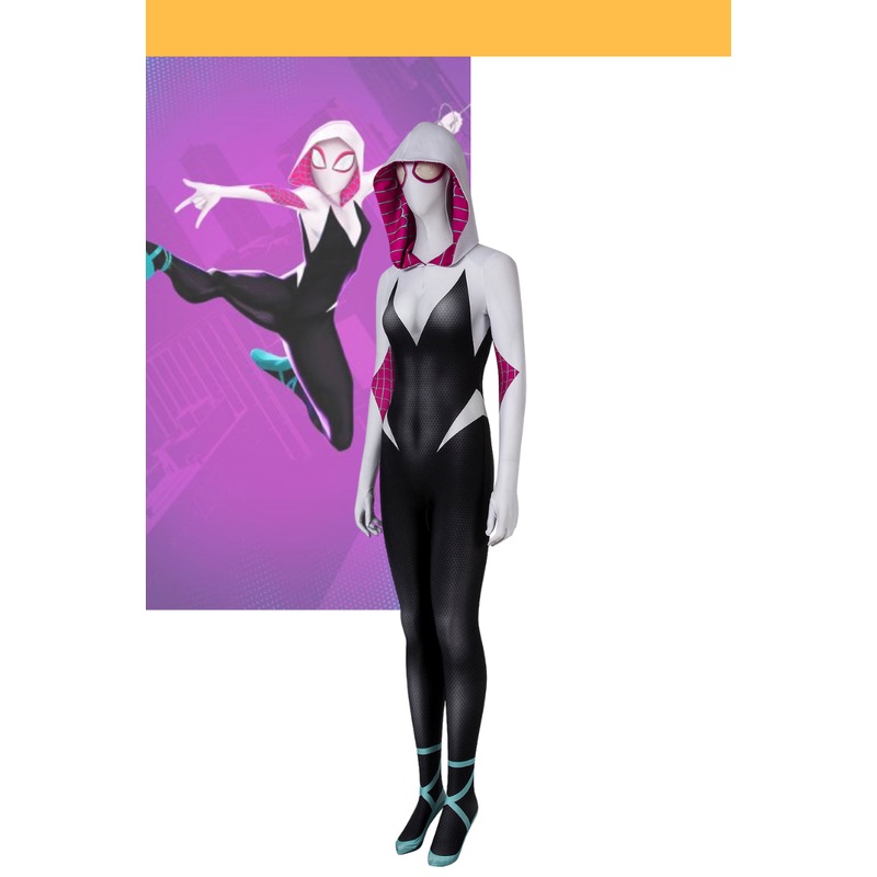 Spider Gwen Into The Spider-Verse Digital Printed Cosplay Costume