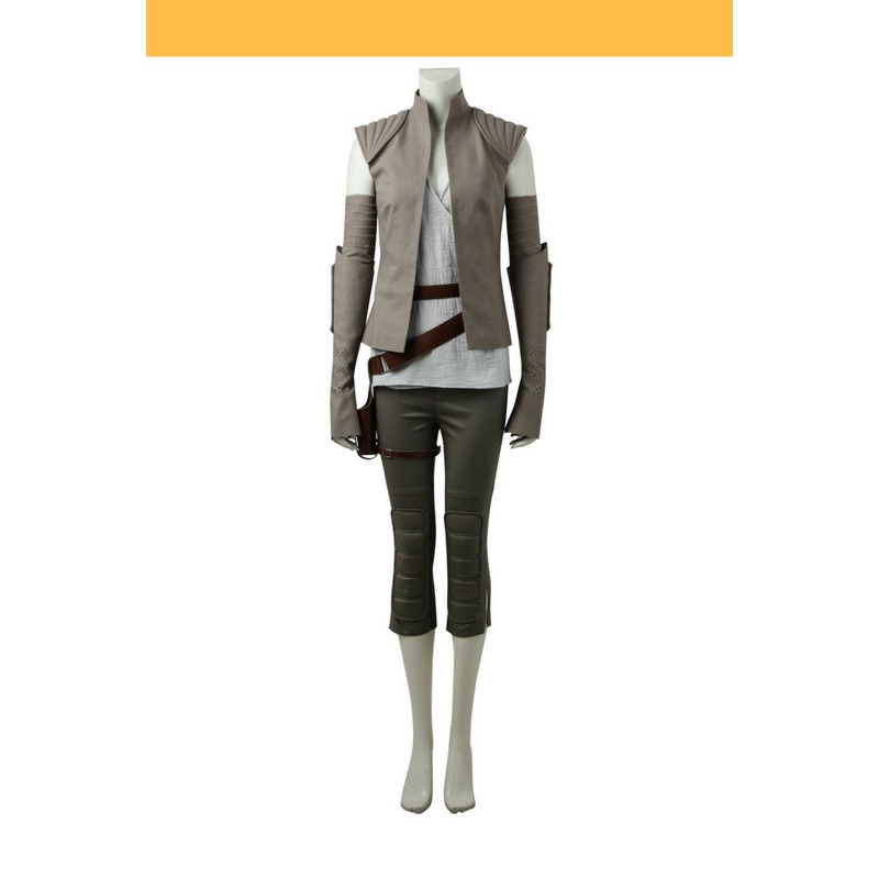 Star Wars Last Jedi Rey Island Cosplay Costume
